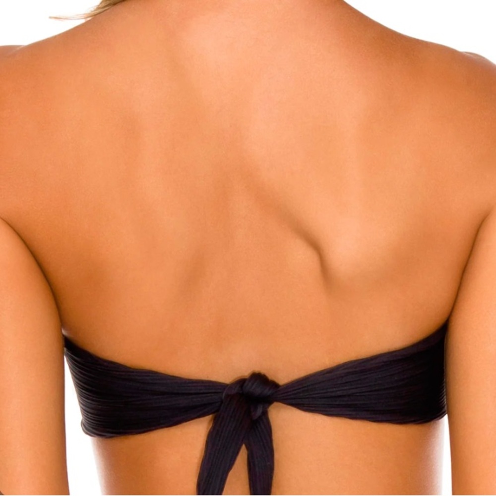 Luli Fama Triana Drawstring Bandeau Top Size XS - Picture 3 of 15